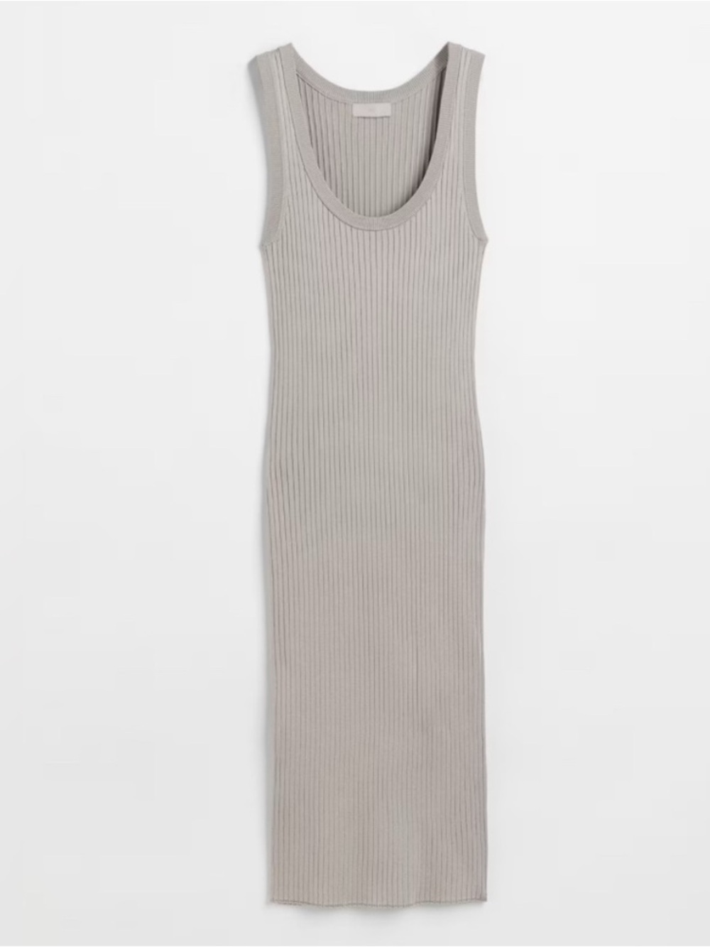 H&M RIB KNIT SCOOP NECK SLEEVELESS MIDI DRESS
Taupe Gray